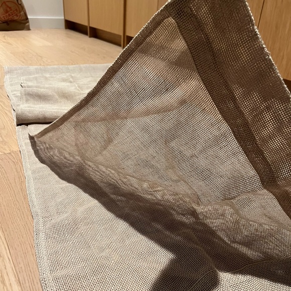 RH restoration Hardware curtain, open weave sheer linen panel - Picture 4 of 5